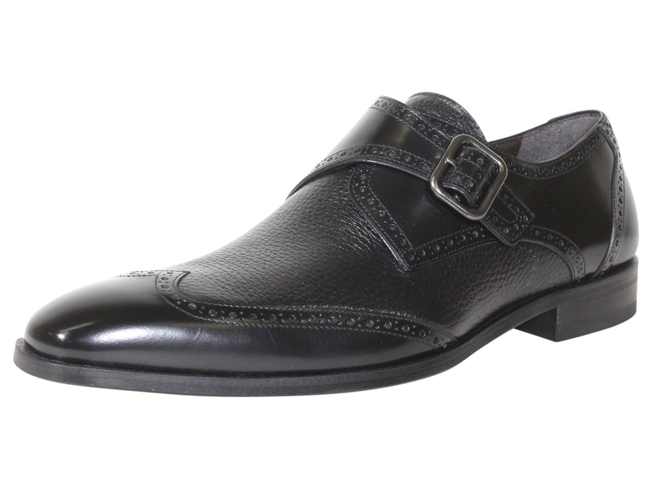 Mezlan Rocky Texture Double Monk Strap Genuine Leather Men/'s Dress Shoes NIB
