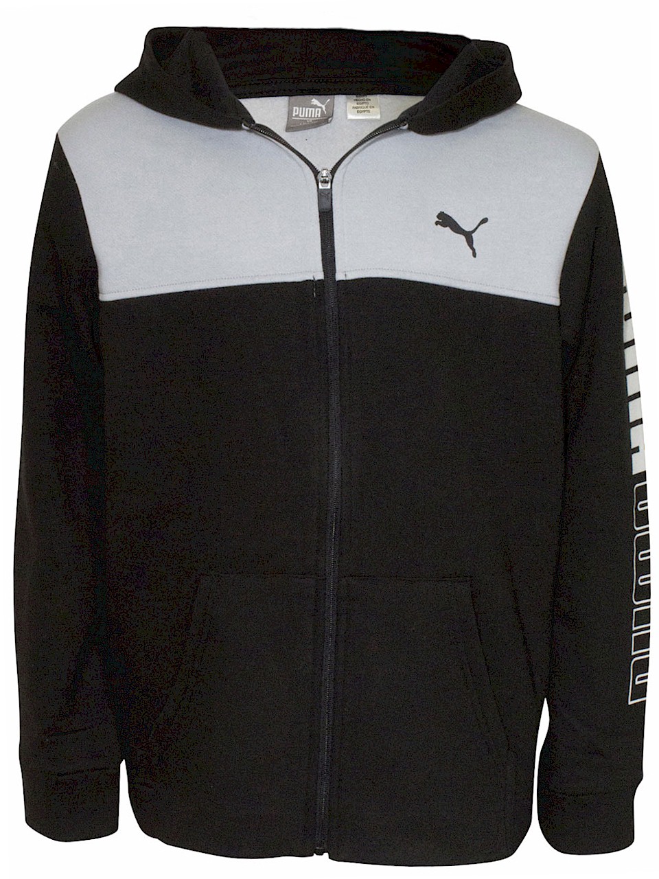 Puma Color Block Hooded Sweatshirt Little/Big Boy's Zip Front - Picture 13 of 21