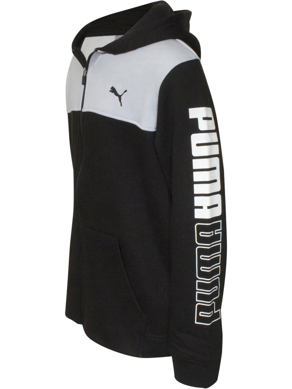 Puma Color Block Hooded Sweatshirt Little/Big Boy's Zip Front - Picture 14 of 21