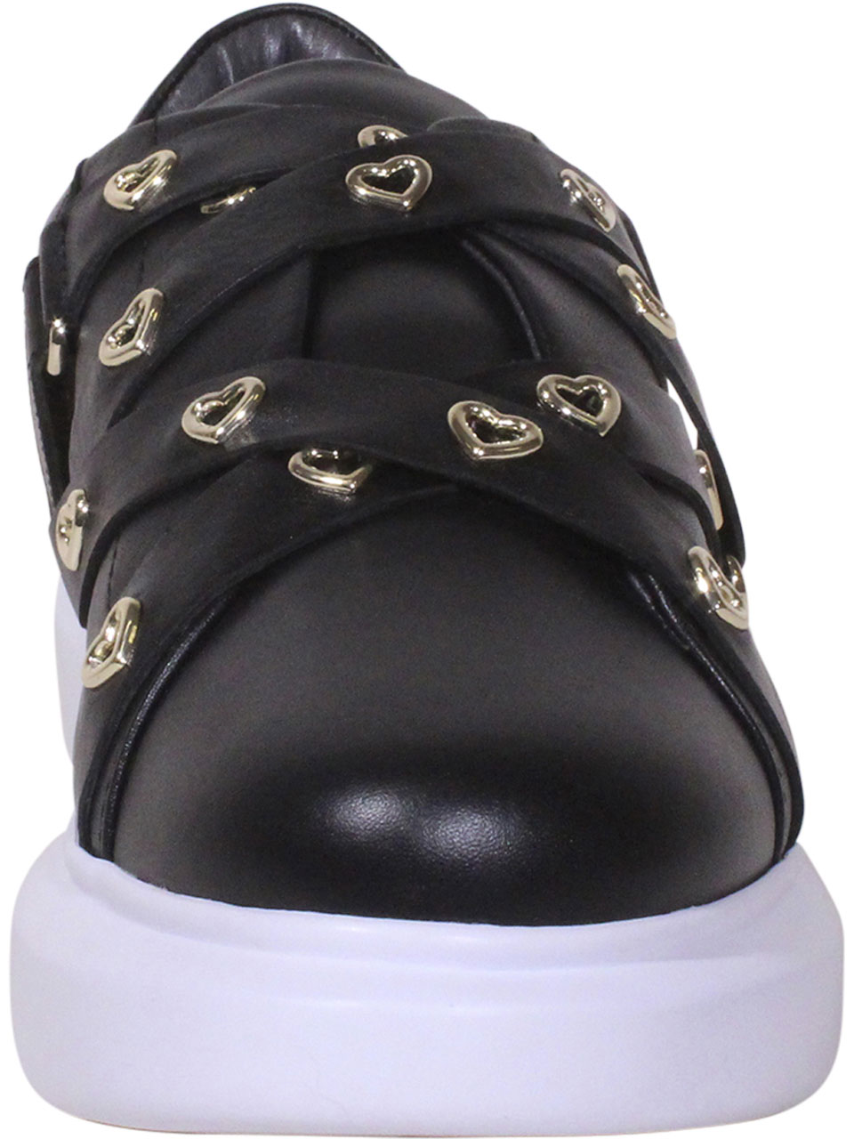 Love Moschino Women's Calfskin Heart Eyelets Sneakers | eBay