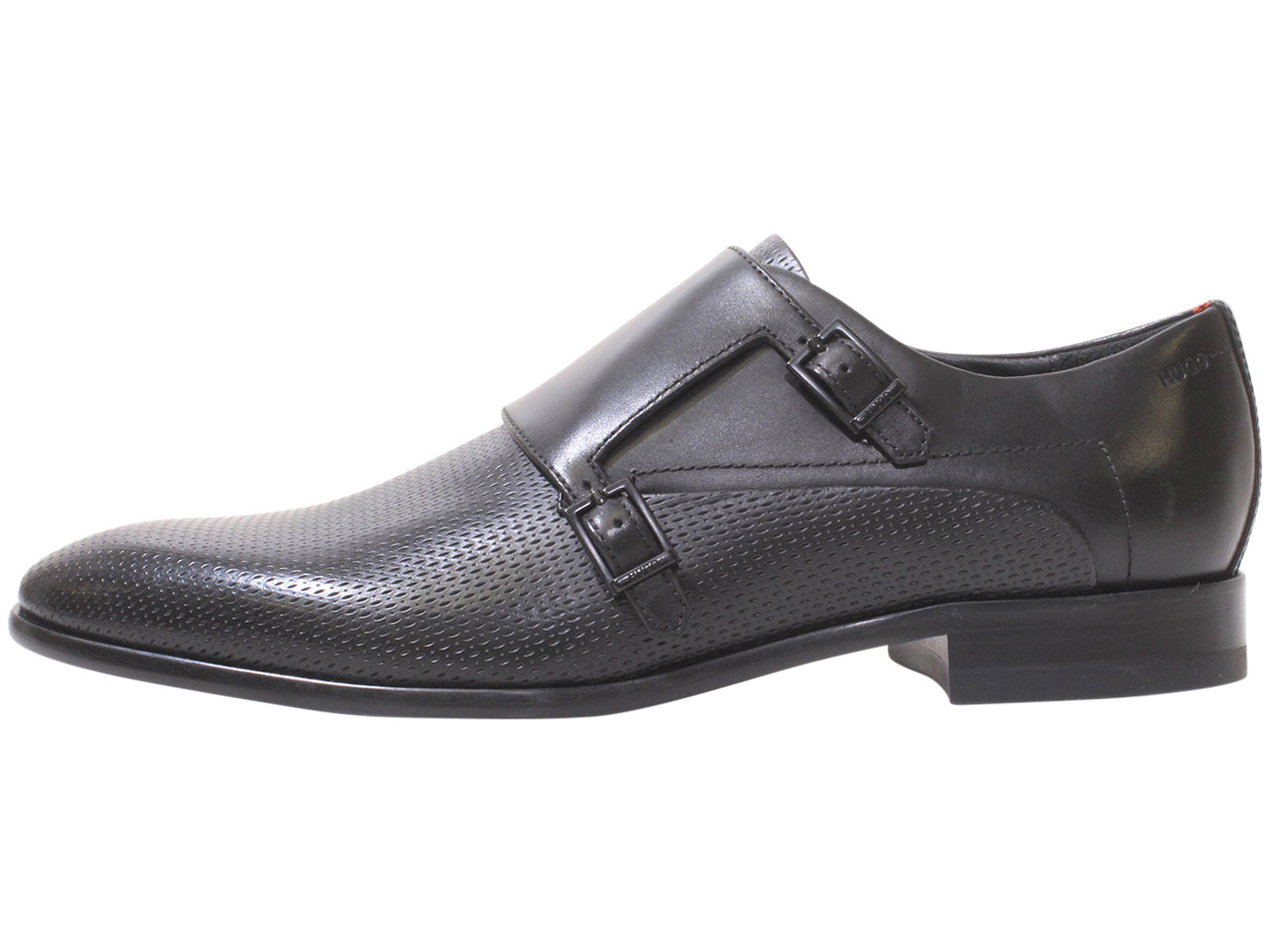 Hugo Boss Herren Appeal Monk Riemen Halbschuhe Leder Elegant Schuhe Schwarz - Bild 27 von 49