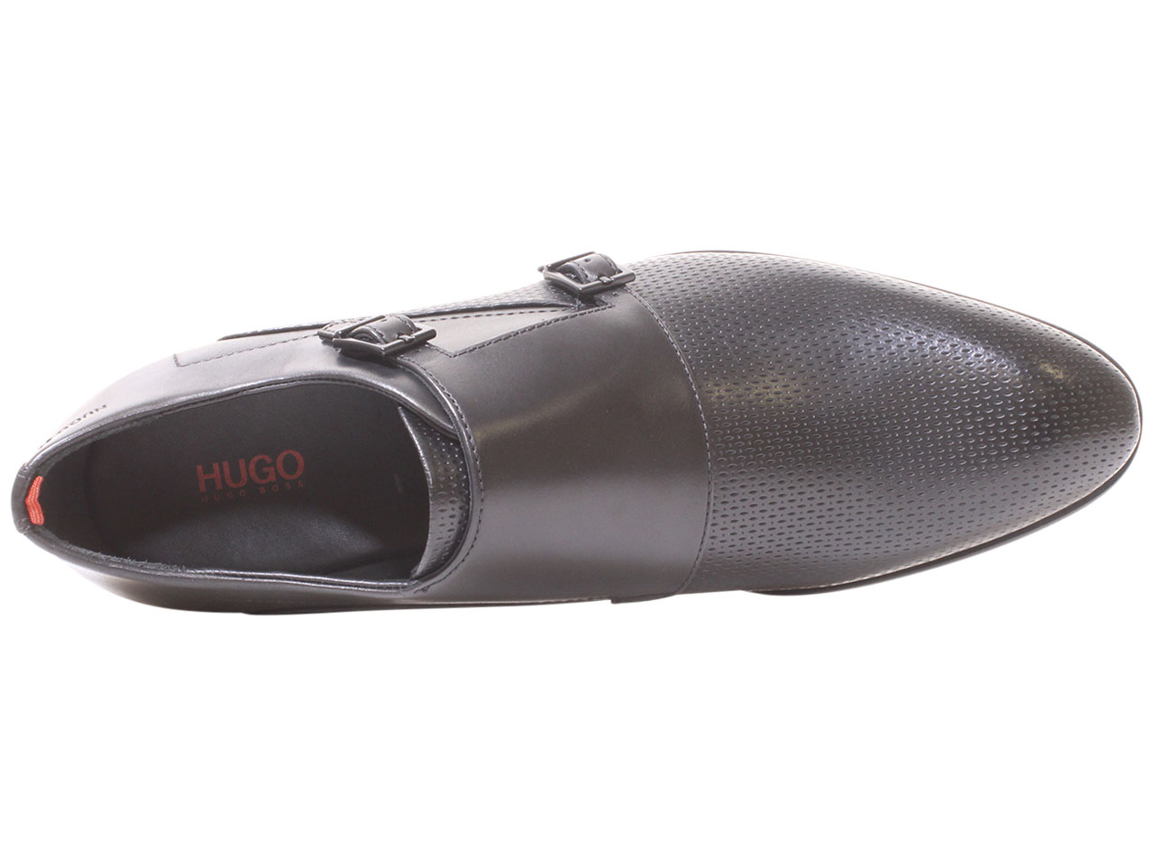 Hugo Boss Herren Appeal Monk Riemen Halbschuhe Leder Elegant Schuhe Schwarz - Bild 12 von 49