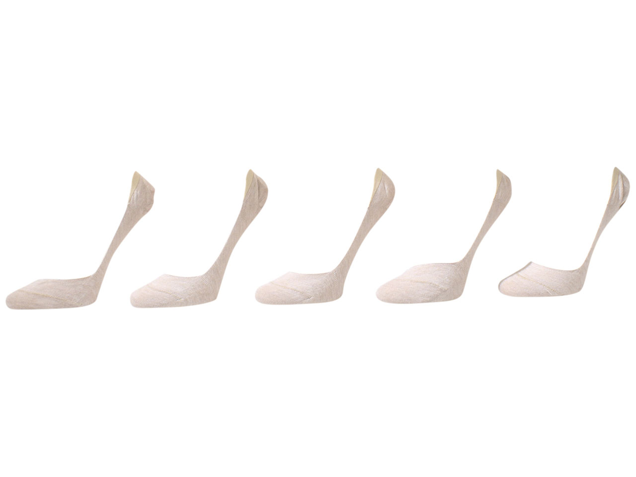 HD Lauren By Ralph Lauren Women's Socks Flat Knit Liners No Show 5
