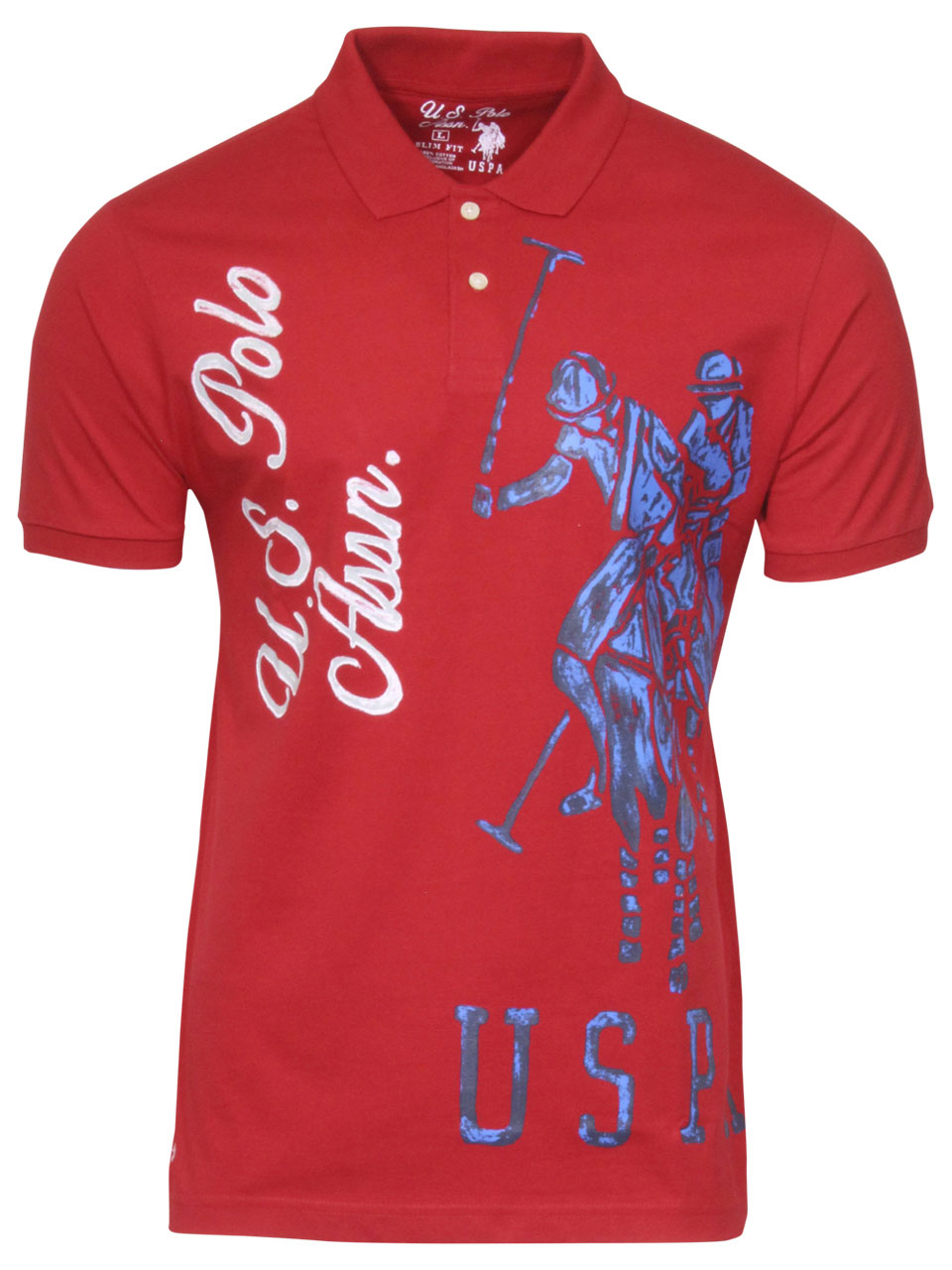 Designer Polo Shirts for Men，Slim Fit Striped Polo Shirts