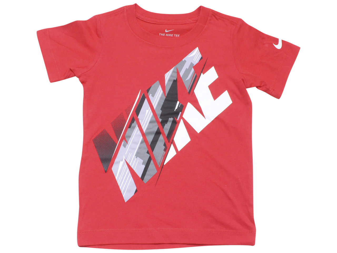 Nike Little Boy's T-Shirt Slash Logo Crew Neck University Red - Picture 7 of 10