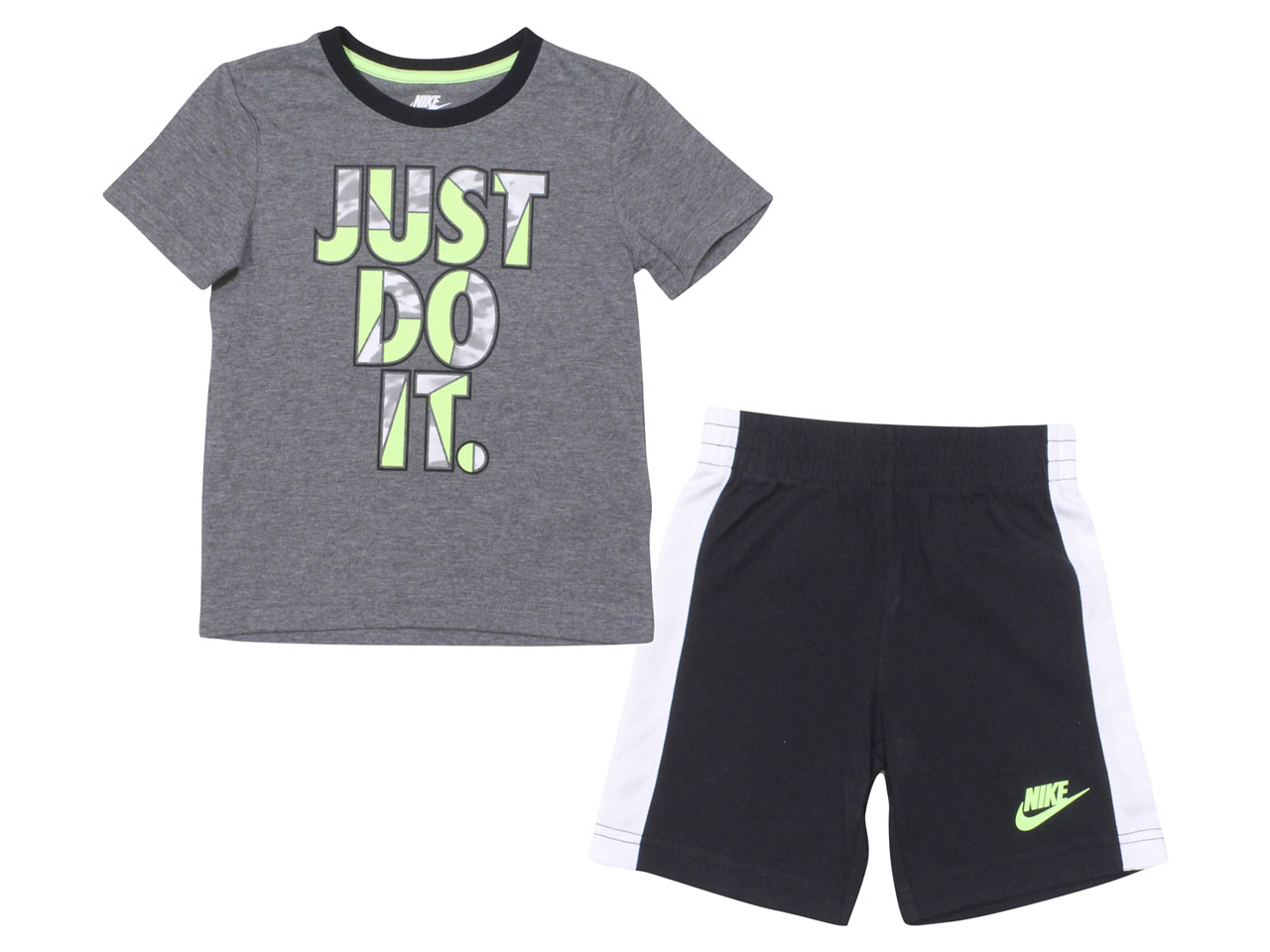 Nike Little Boy's Tide Pool T-Shirt & Shorts 2-Piece Set Black - Picture 9 of 10