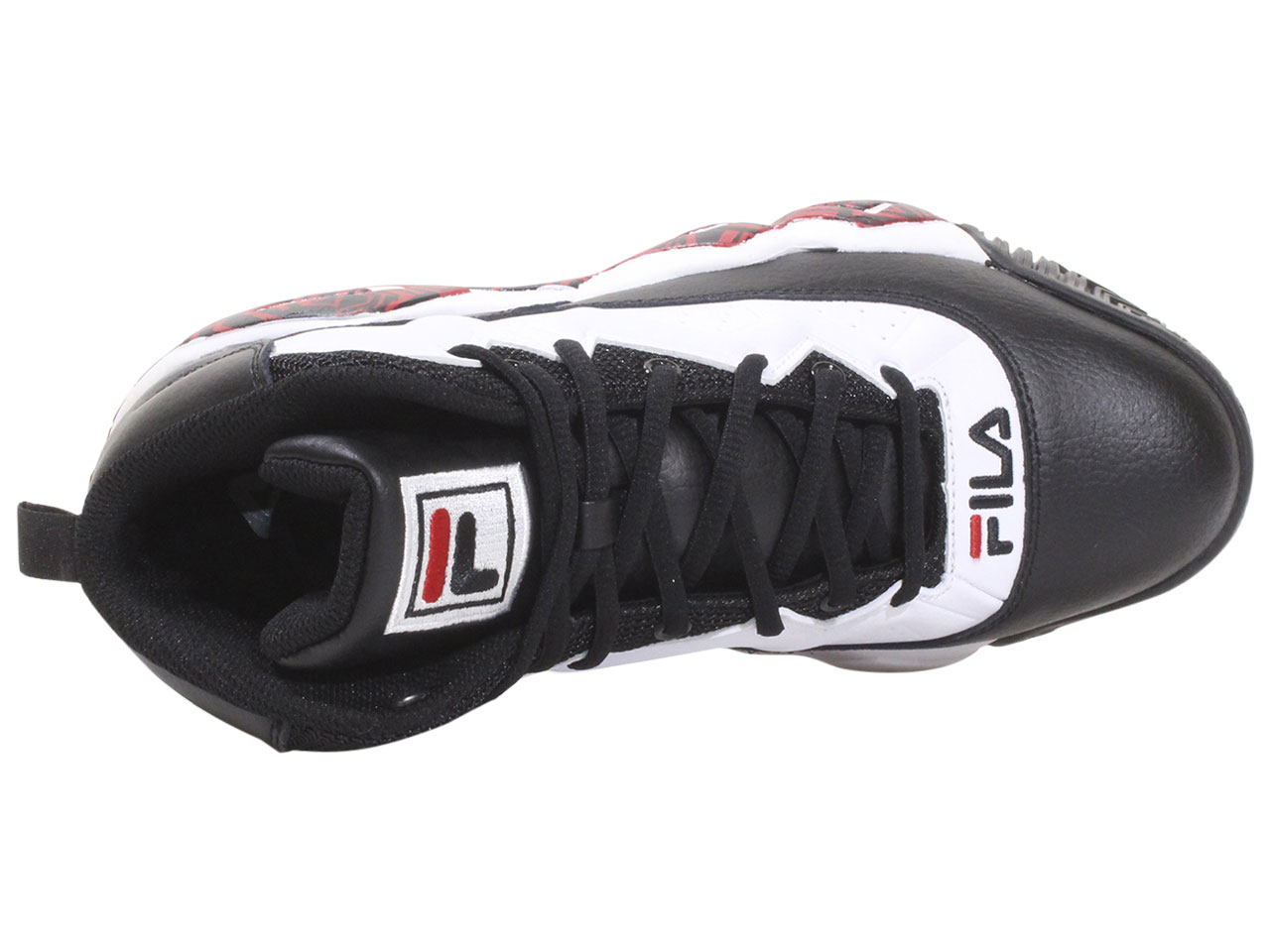 Fila Men's MB Sneakers High Top Black/White/Red - Picture 13 of 14