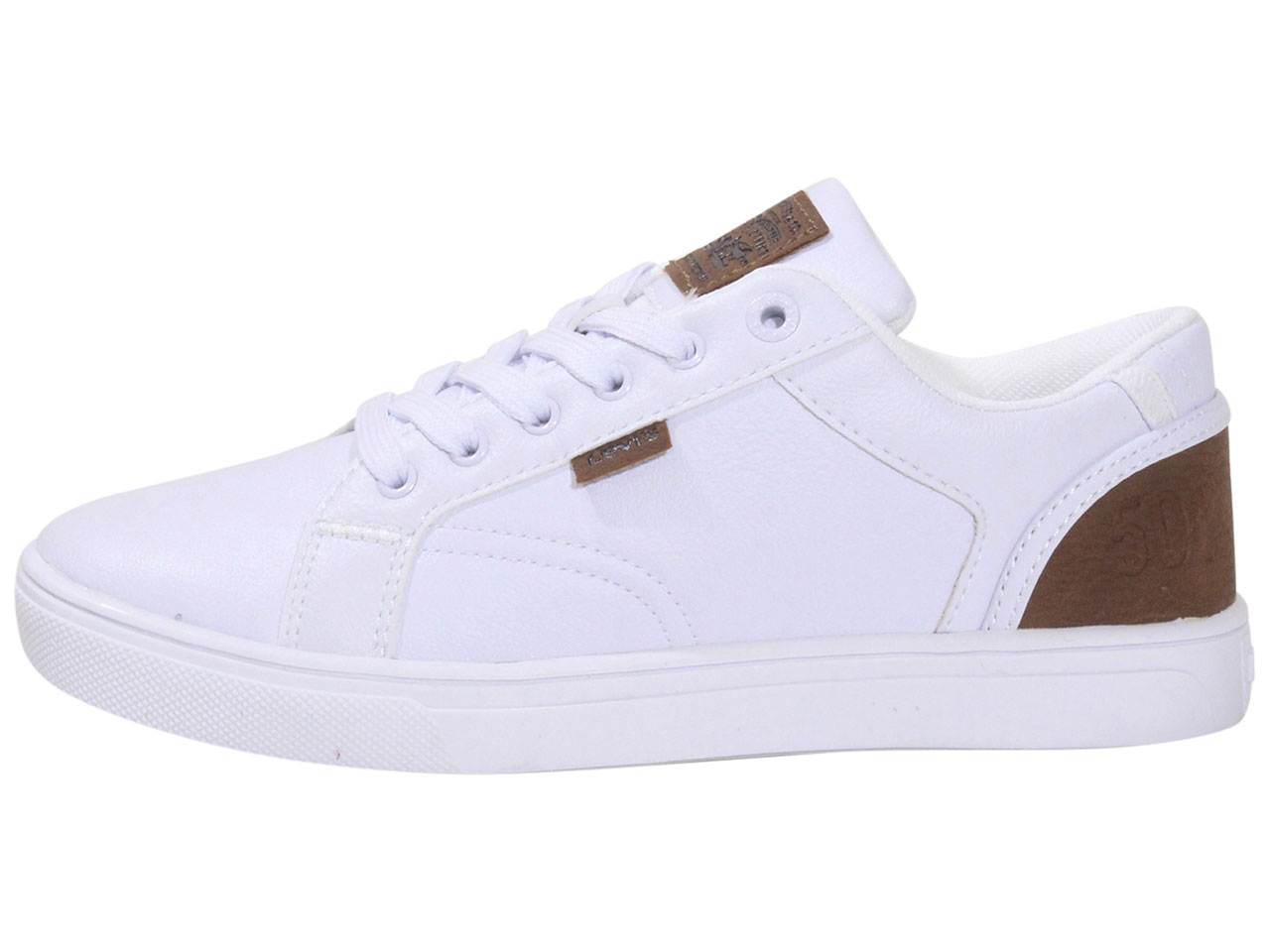 Levis Youth Boy's Jeffrey-501-Tumbled-UL Sneakers Low Top White/Tan - Picture 19 of 64