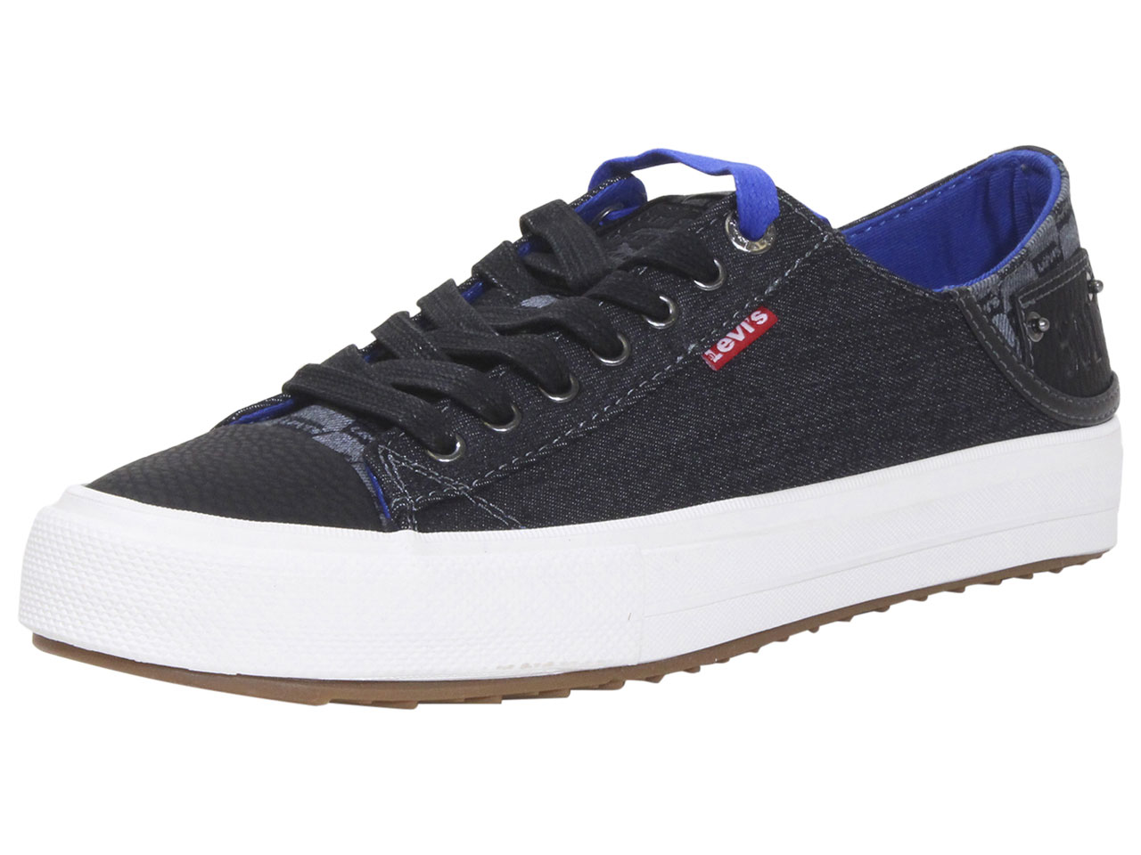 Levi's Men's Neil-LO-MNGRM Sneakers Low Top Black/Royal | eBay