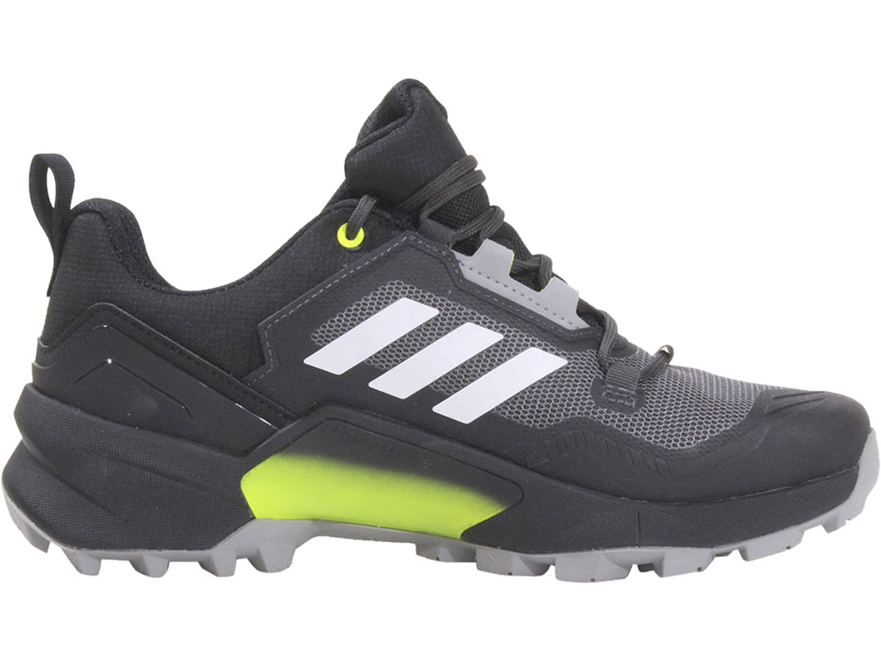 Adidas Men's Terrex-Swift-R3-GTX Sneakers Core Black/Grey/Solar Yellow - Picture 13 of 48