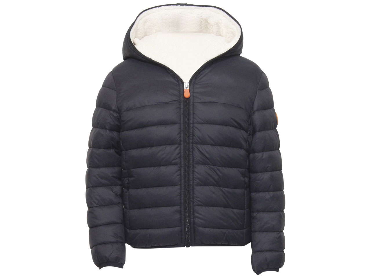 Save The Duck Little/Big Boy's Rob Faux Fur Jacket Hooded Puffer Black - Picture 16 of 21