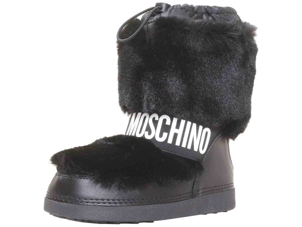 Love Moschino Women's Winter Ankle Boots Faux Fur Black | eBay