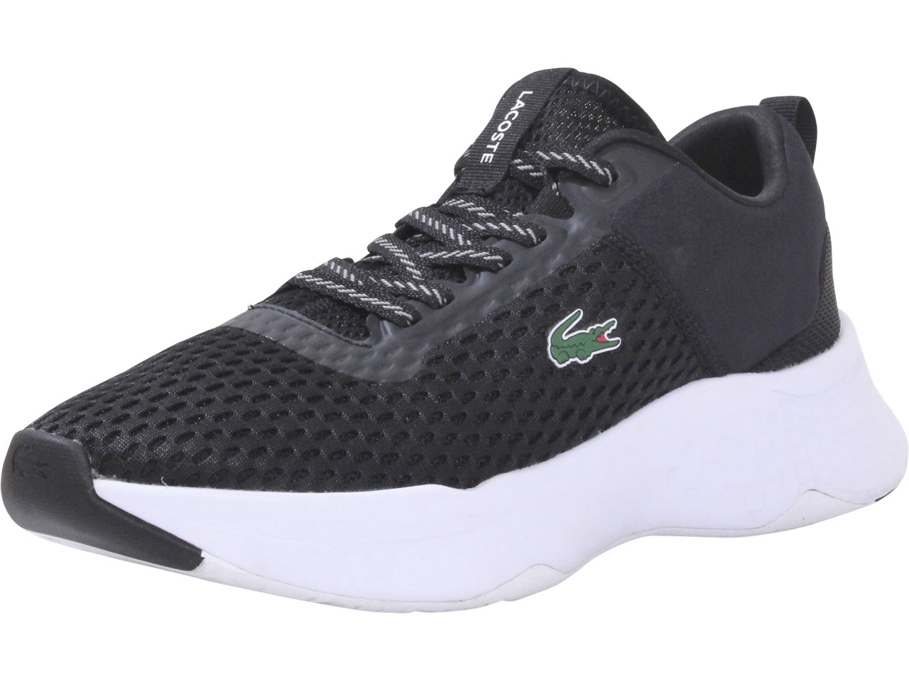 Lacoste Men's Court-Drive-0120-1 Sneakers Lace Up Low Top Black/White |  eBay UK