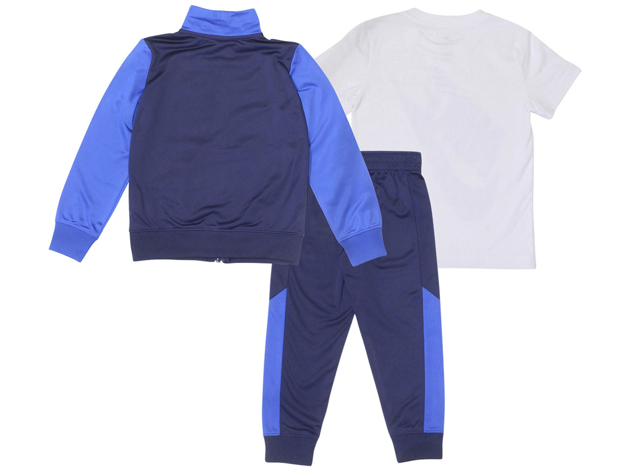 Nike Little Boy's Block Tricot 3-Piece Set (Jacket/Pants/T-Shirt) Navy - Picture 8 of 8