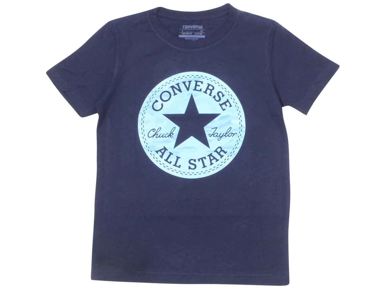 Converse Big Boy's Jungle Camo Chuck Patch T-Shirt Short Sleeve Obsidian - Picture 9 of 10