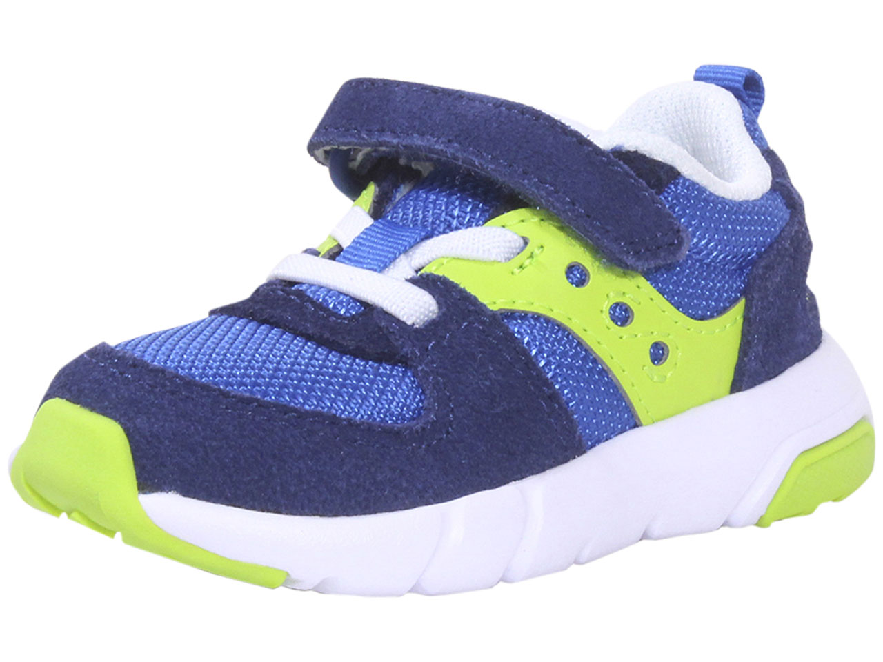 Saucony Toddler Boy's Jazz-Lite-2.0 Sneakers Hook-&-Loop Shoes Blue/Green - Picture 17 of 24