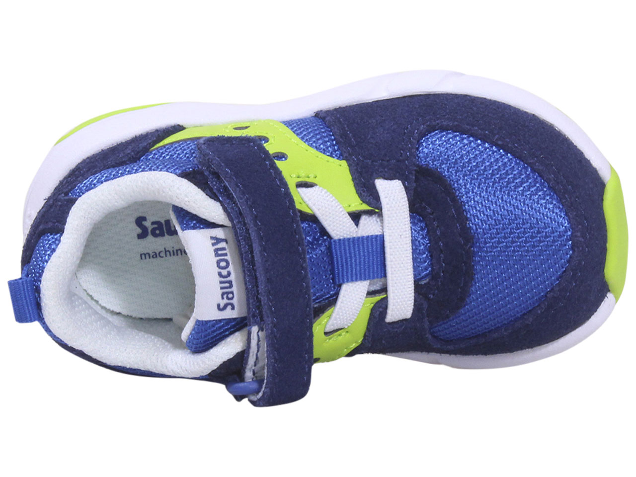 Saucony Toddler Boy's Jazz-Lite-2.0 Sneakers Hook-&-Loop Shoes Blue/Green - Picture 22 of 24