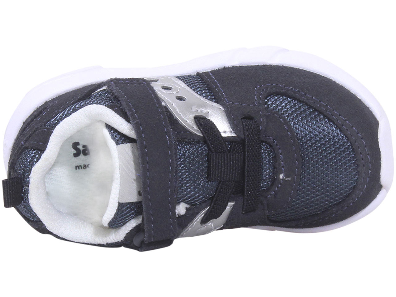 Saucony Toddler/Little Boy's Jazz-Lite-2.0 Sneakers Hook/Loop Shoes Navy/Silver - Picture 14 of 48