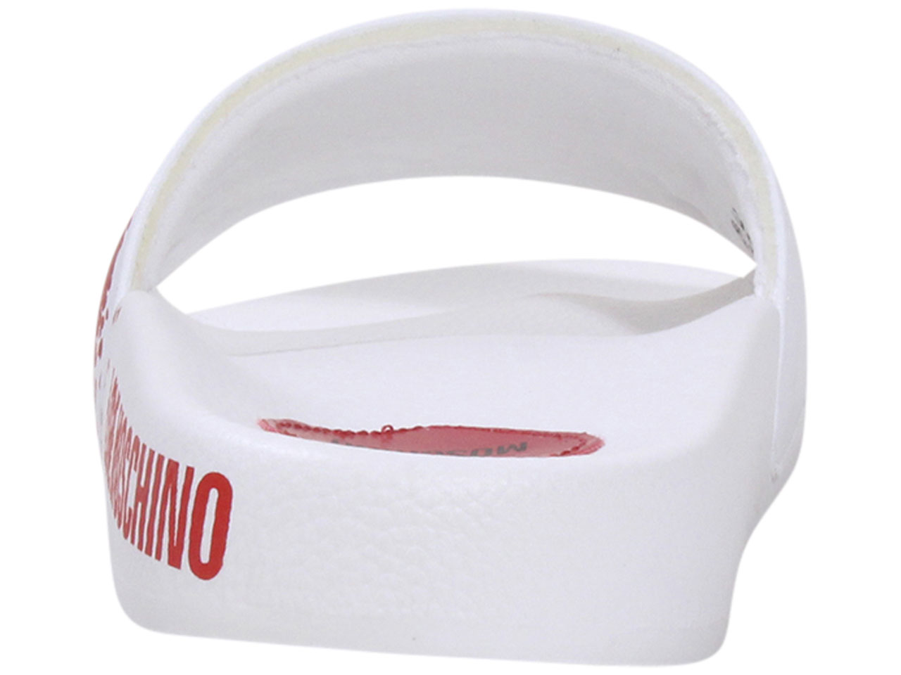 slider sandals moschino sliders white