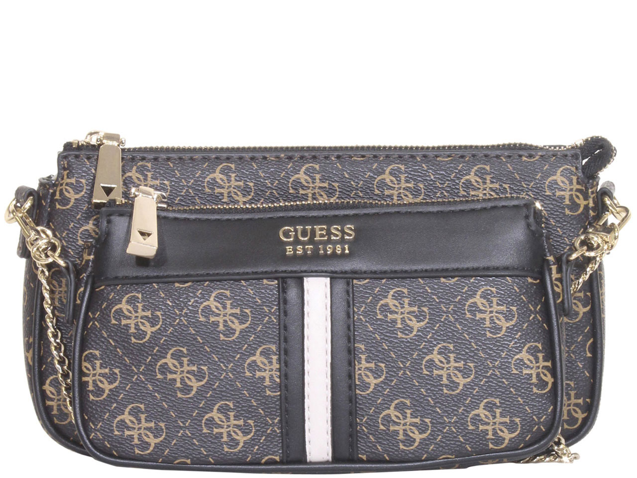 guess double zip sling bag