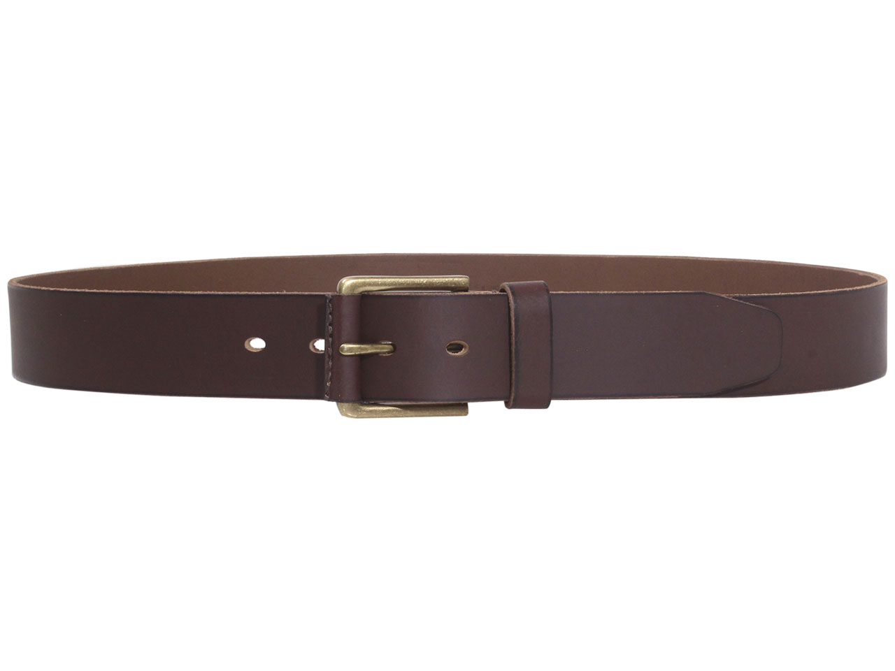 Timberland Men's Belt Genuine Leather Casual Pull-Up Jean Dark Brown