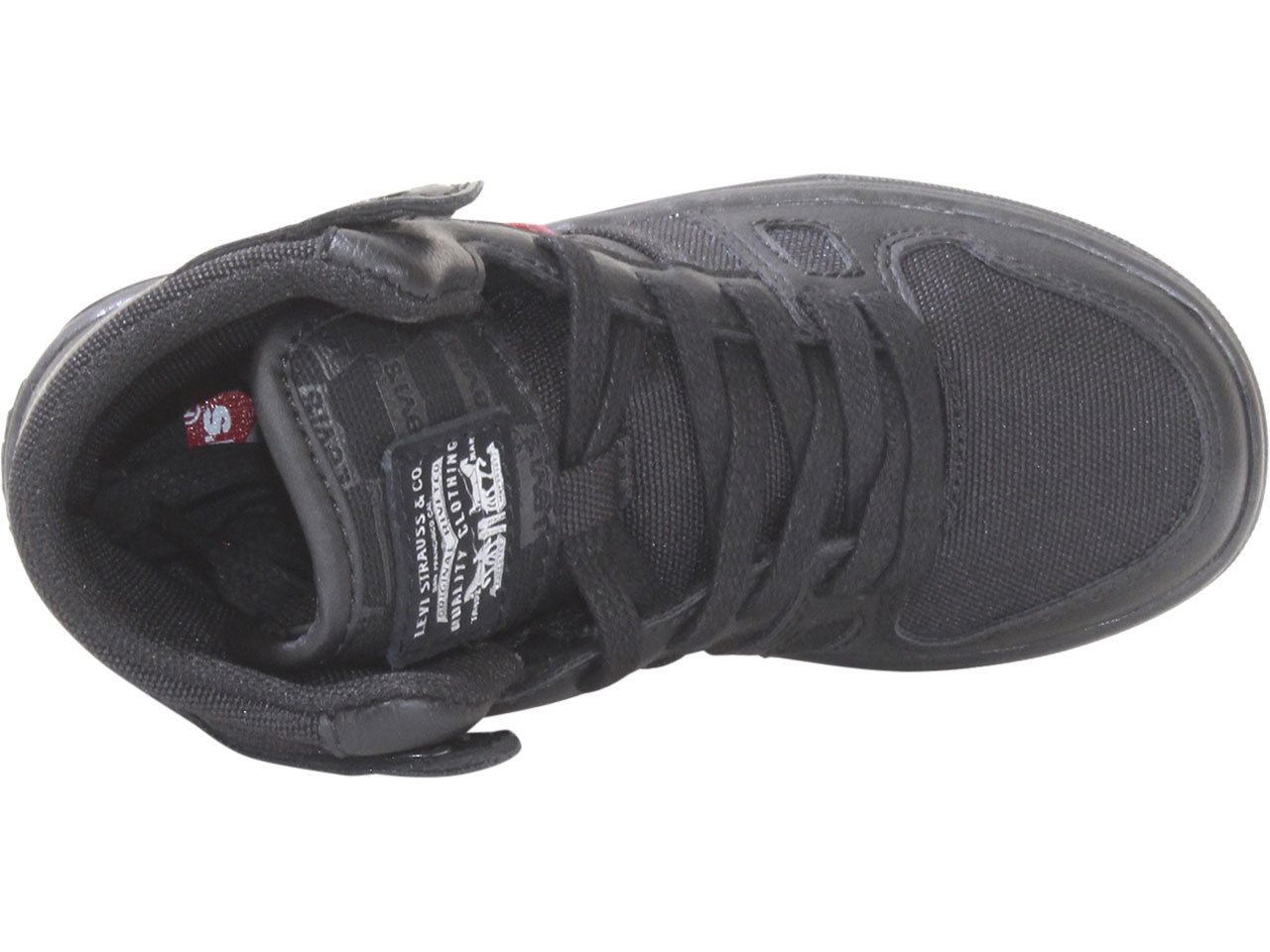 Levis Little Boy's BB-HI-Mono Sneakers High Top Shoes Black Mono Chrome - Picture 14 of 56