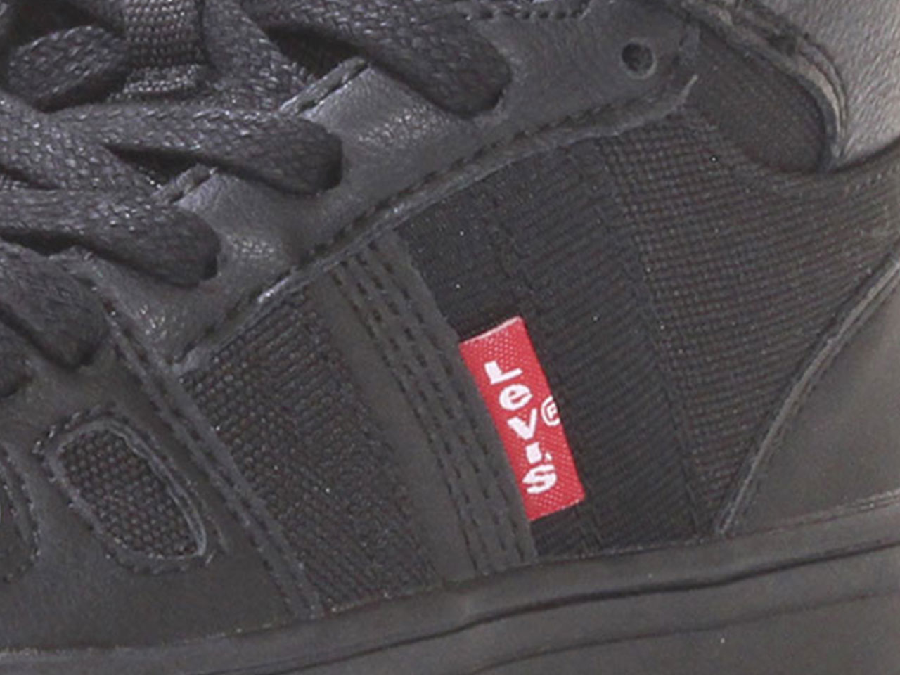 Levis Little Boy's BB-HI-Mono Sneakers High Top Shoes Black Mono Chrome - Picture 16 of 56