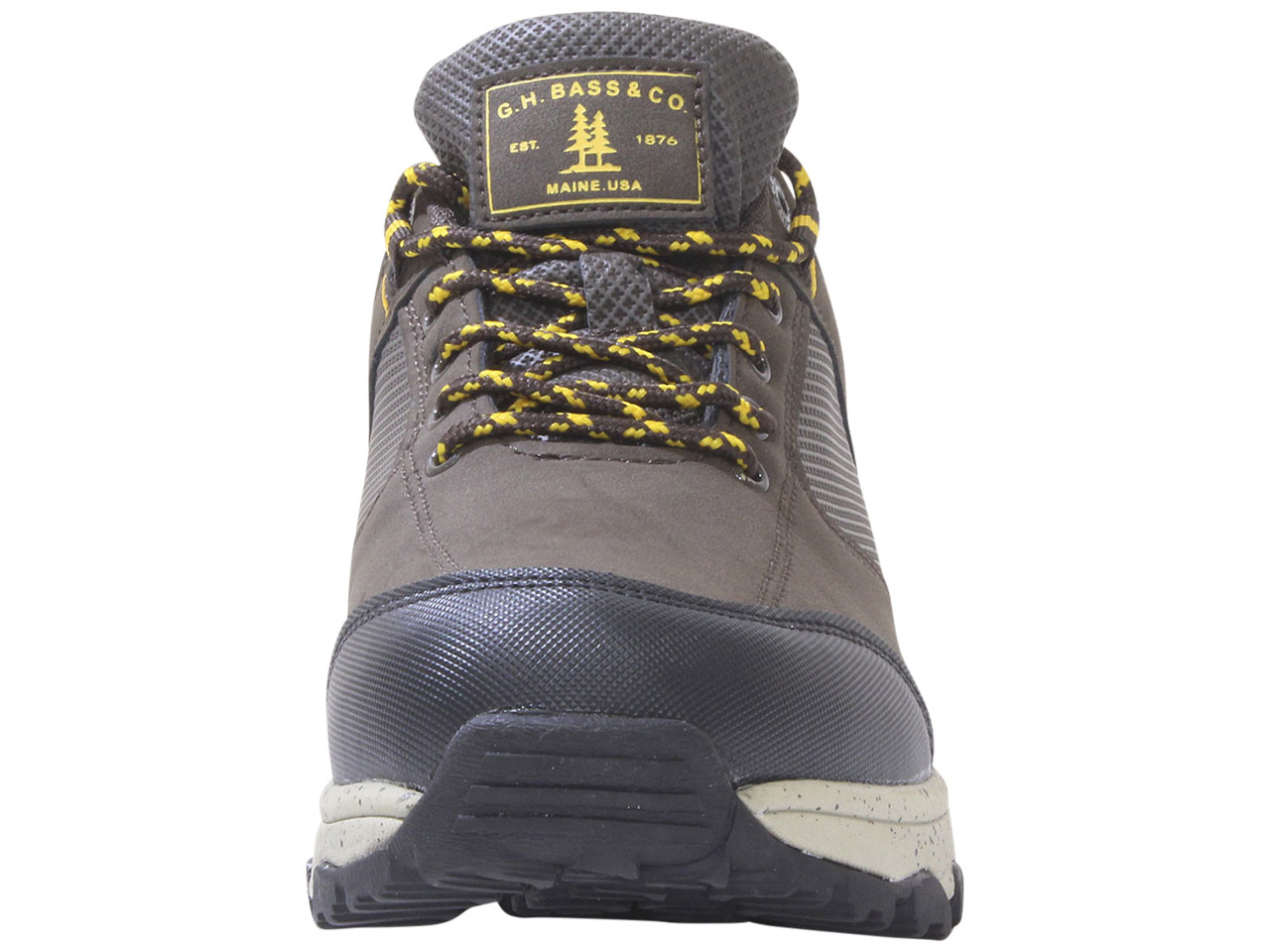G.H. Bass & Co. Men's Trailway-Lo Sneakers Hiking Shoes Brown/Yellow