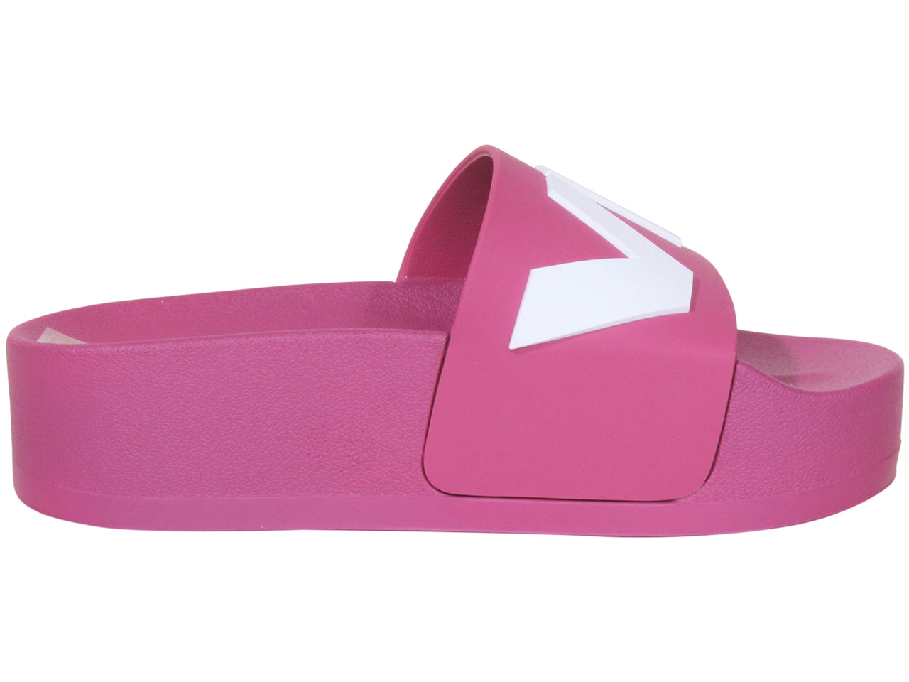 Levis Women's Split-Logo-Platform-Slide Sandals Shoes Fuchsia/White - Picture 14 of 40