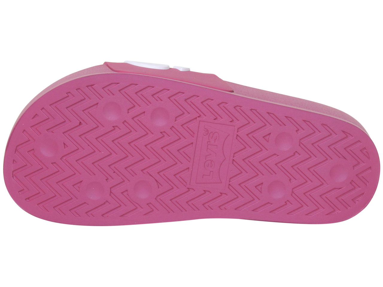 Levis Women's Split-Logo-Platform-Slide Sandals Shoes Fuchsia/White - Picture 16 of 40