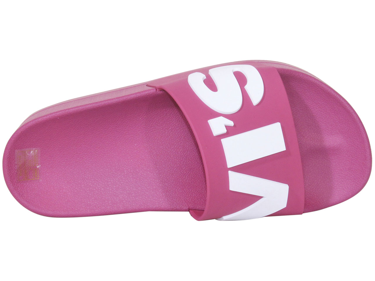 Levis Women's Split-Logo-Platform-Slide Sandals Shoes Fuchsia/White - Picture 31 of 40