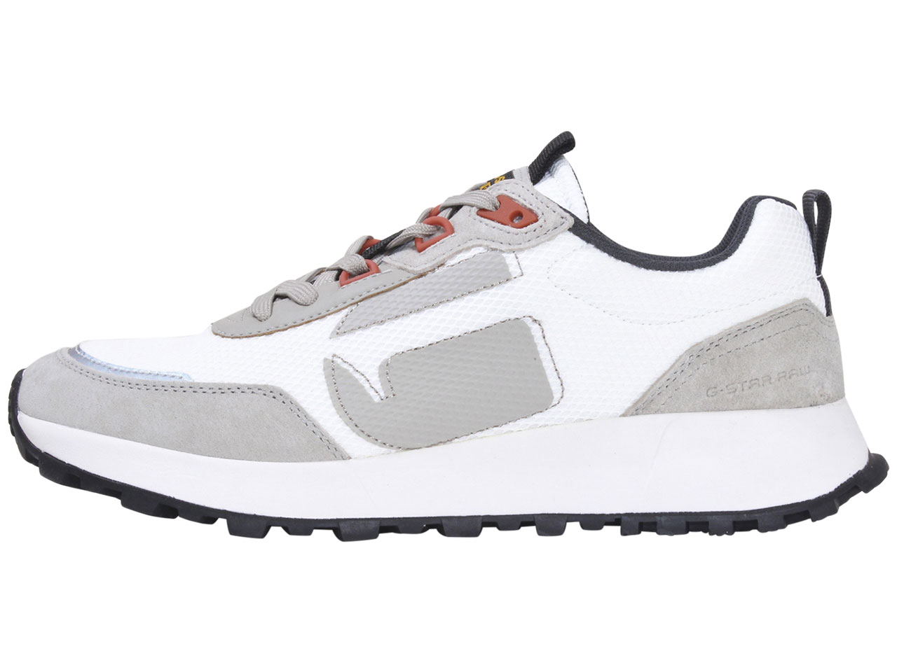 G-Star Raw Men's Theq-Run-LGO-MSH Sneakers Low-Top Trainers Shoes White - Picture 43 of 56