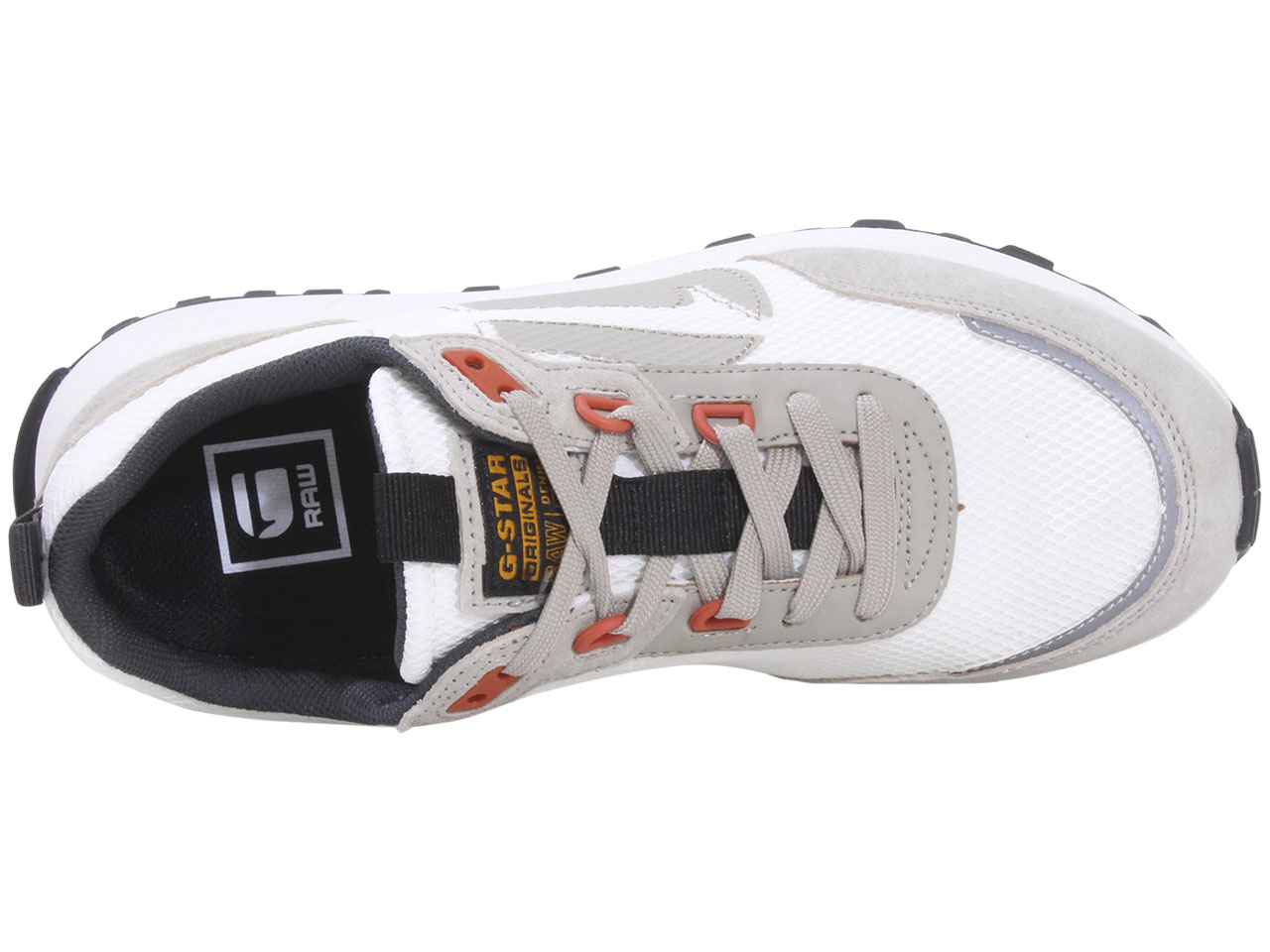 G-Star Raw Men's Theq-Run-LGO-MSH Sneakers Low-Top Trainers Shoes White - Picture 46 of 56