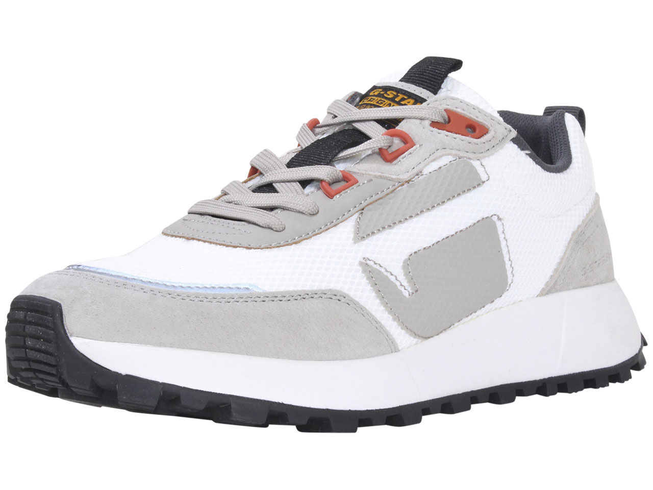 G-Star Raw Men's Theq-Run-LGO-MSH Sneakers Low-Top Trainers Shoes White - Picture 17 of 56