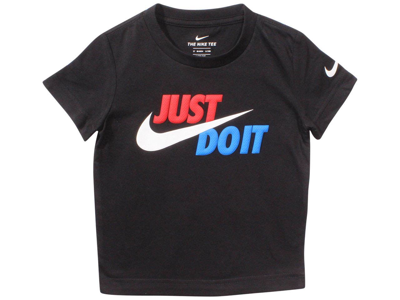 Nike Little Boy's T-Shirt Short Sleeve Crew Neck Faux JDI Black - Picture 9 of 10