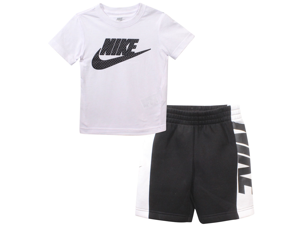 Nike Little Boy's T-Shirt & Shorts 2PC Set Amplify FT Black - Picture 7 of 8