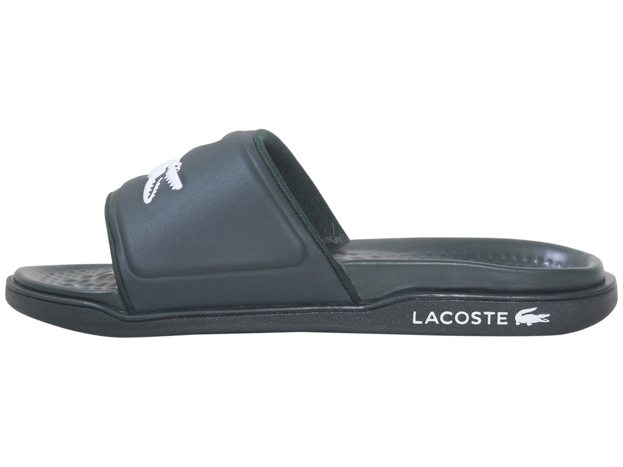 Lacoste Herren Croco-Dualiste-0922-1 Slide Sandalen Schuhe Dunkelgrün/Weiß - Bild 19 von 32