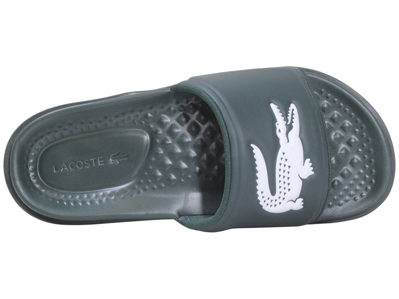 Lacoste Herren Croco-Dualiste-0922-1 Slide Sandalen Schuhe Dunkelgrün/Weiß - Bild 22 von 32