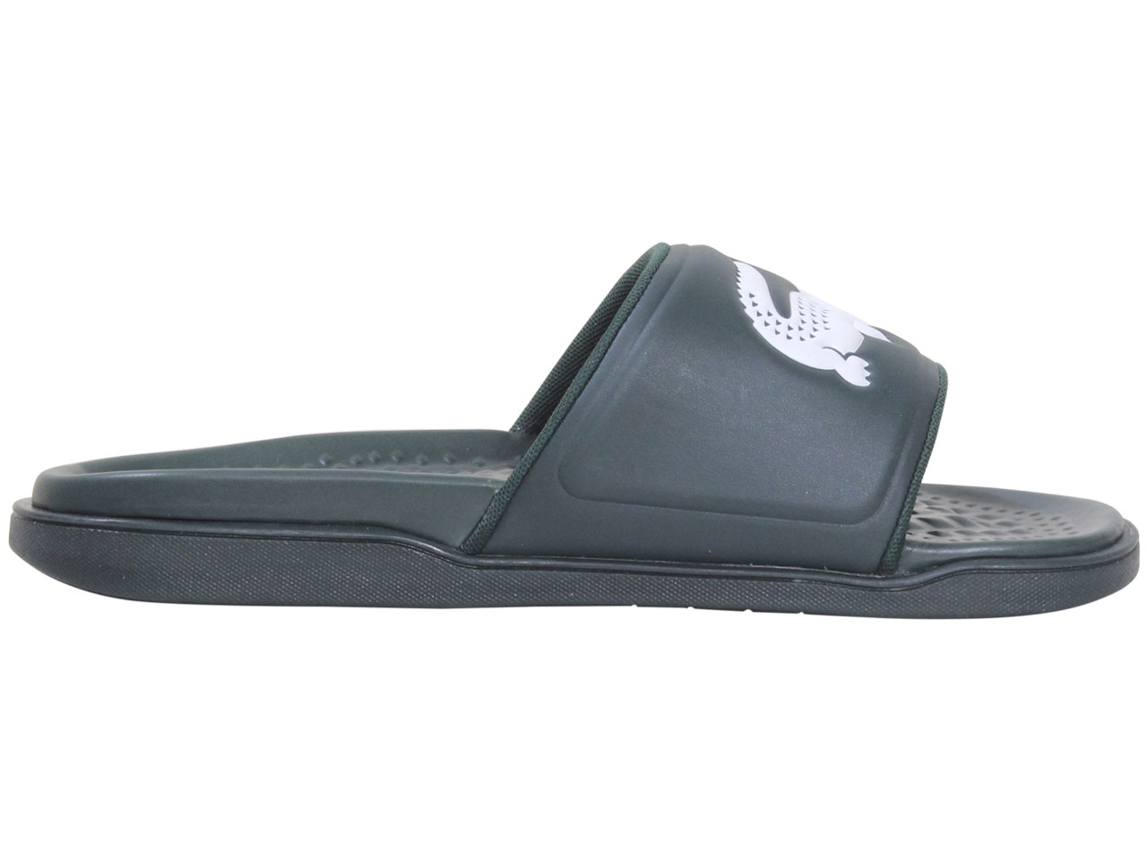 Lacoste Herren Croco-Dualiste-0922-1 Slide Sandalen Schuhe Dunkelgrün/Weiß - Bild 29 von 32