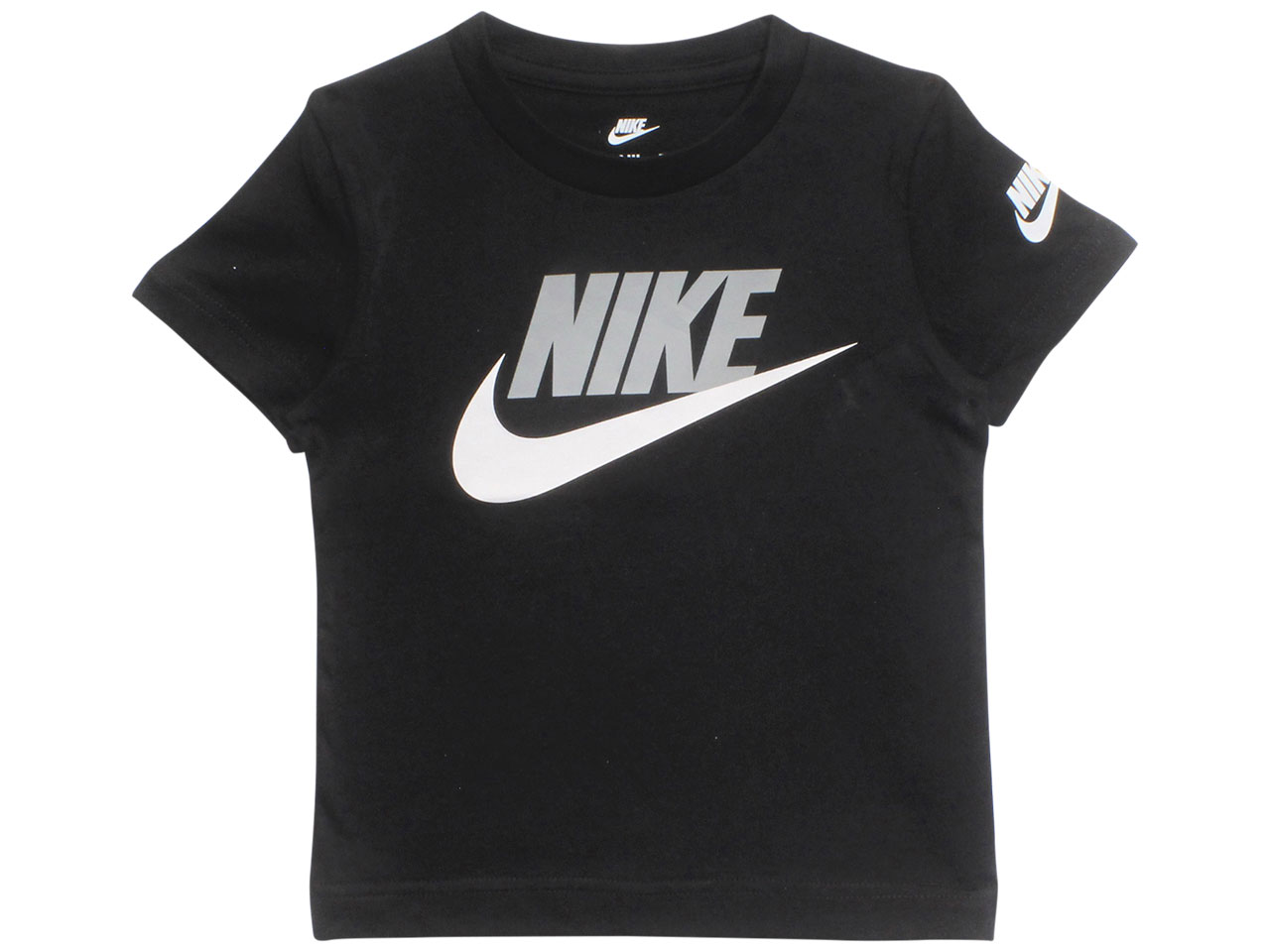 Nike Little Boy's T-Shirt Short Sleeve Futura Evergreen Black - Picture 9 of 10