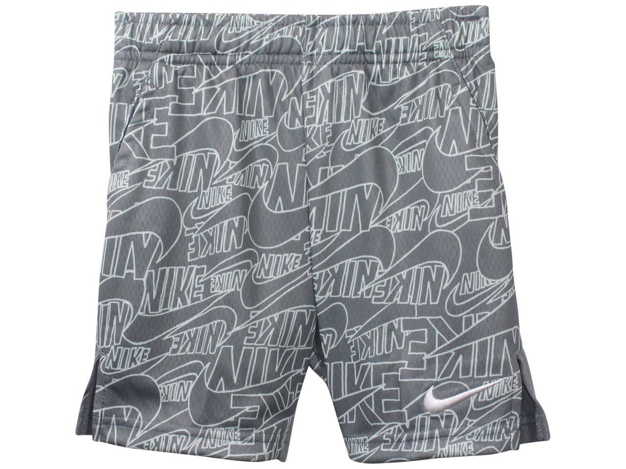 Nike Little Boy's Shorts Dri-FIT Read All-Over Print Smoke Grey - Picture 7 of 8