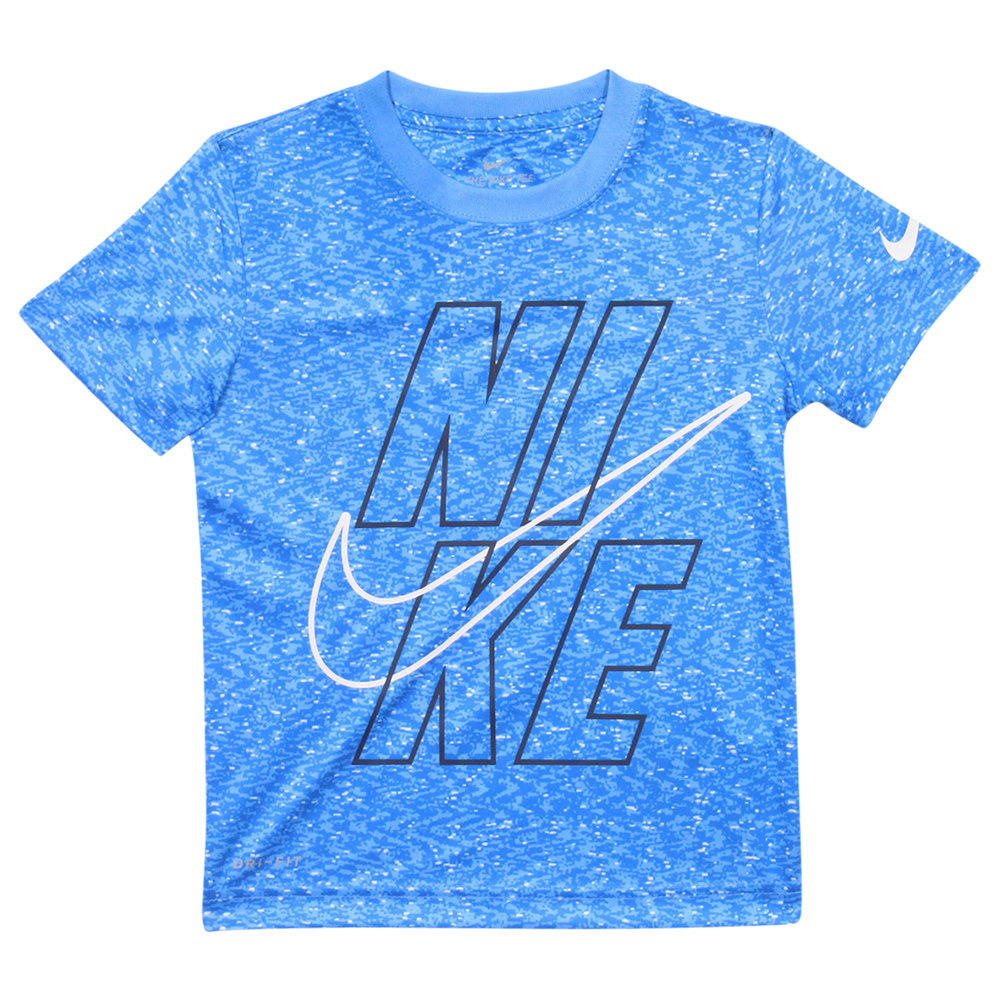 Nike Little Boy's Graphic DriFit T-Shirt Short Sleeve University Blue - Picture 9 of 10