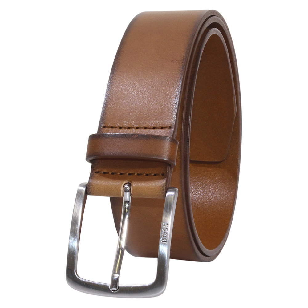 Cinturón Jor-V para hombre Hugo Boss cuero genuino marrón mediano - Imagen 19 de 24
