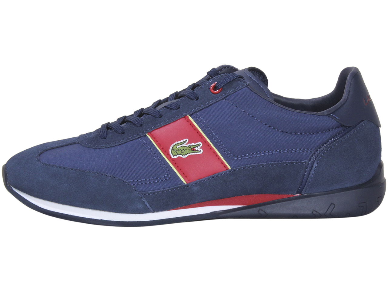 Baskets pour hommes Lacoste Angular 222 2 chaussures basses marine rouge