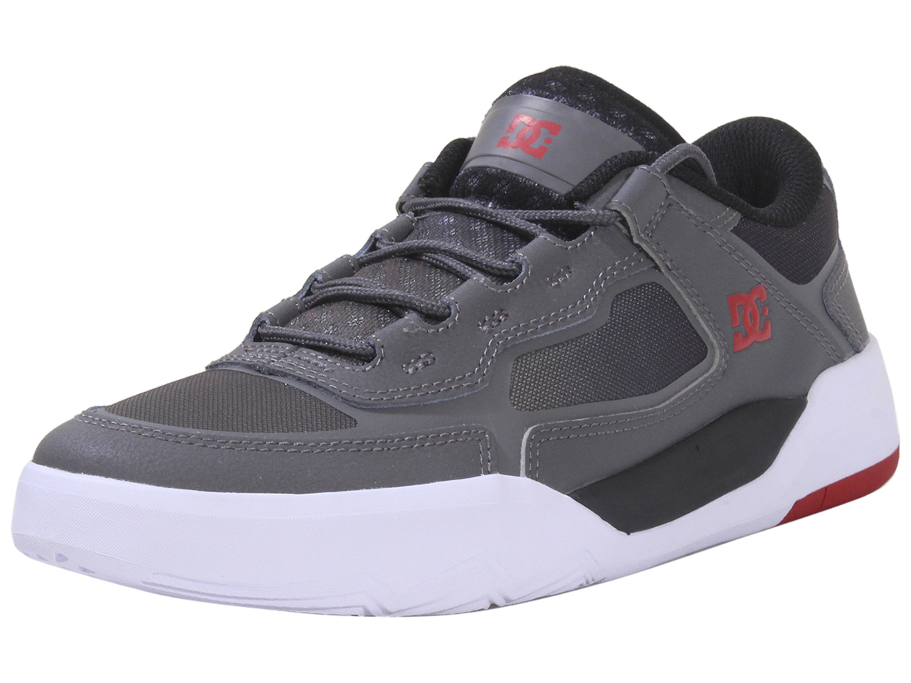 DC Shoes Men's DC-Metric Sneakers Low-Top Skate Shoes Grey/Black/Red - Picture 17 of 80