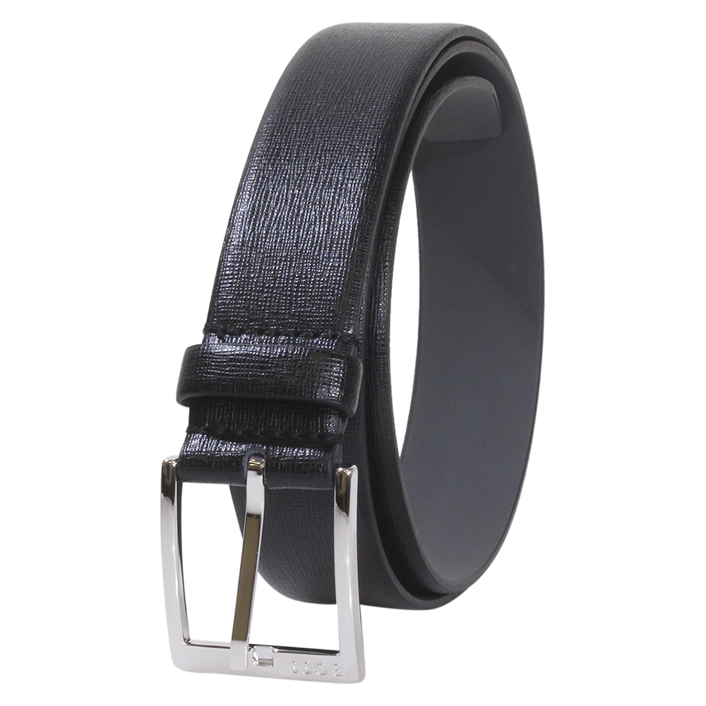 AS  Hugo Boss Men's Clo Belt Genuine Leather Black | eBay