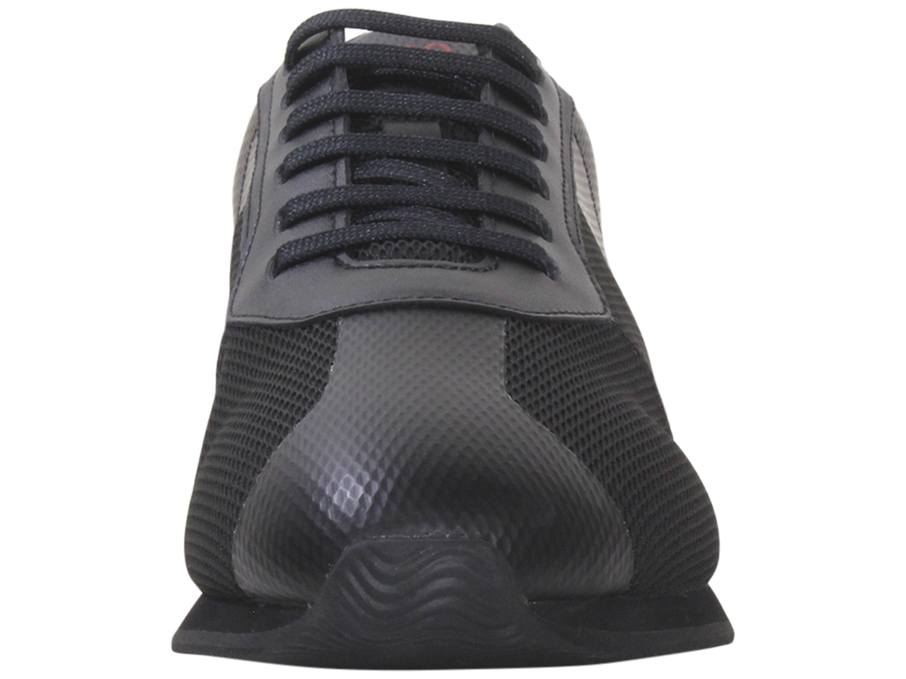 Hugo Boss Men's Cyden Sneakers Mesh Shoes Low-Top Black - Picture 18 of 48