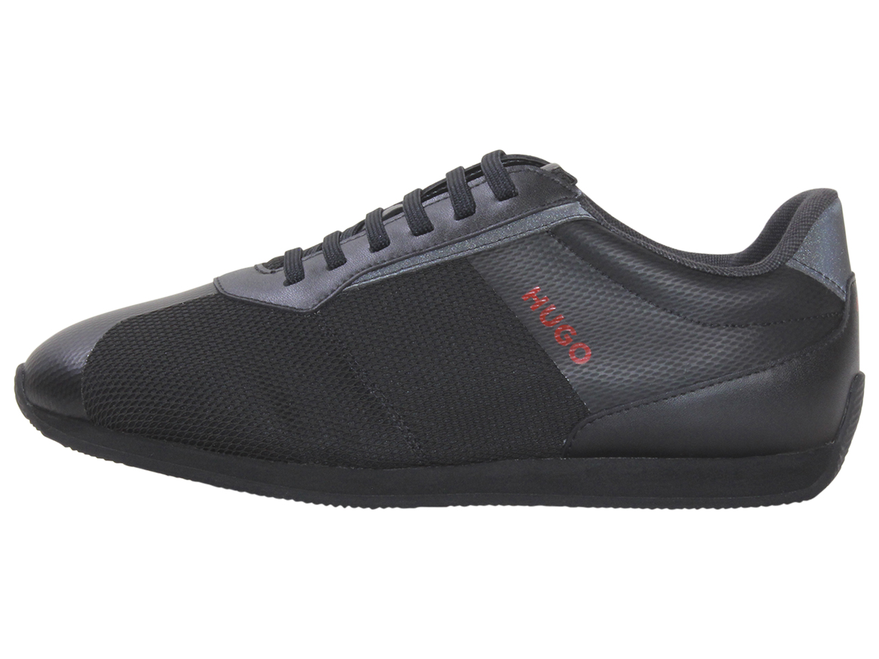 Hugo Boss Men's Cyden Sneakers Mesh Shoes Low-Top Black - Picture 11 of 48