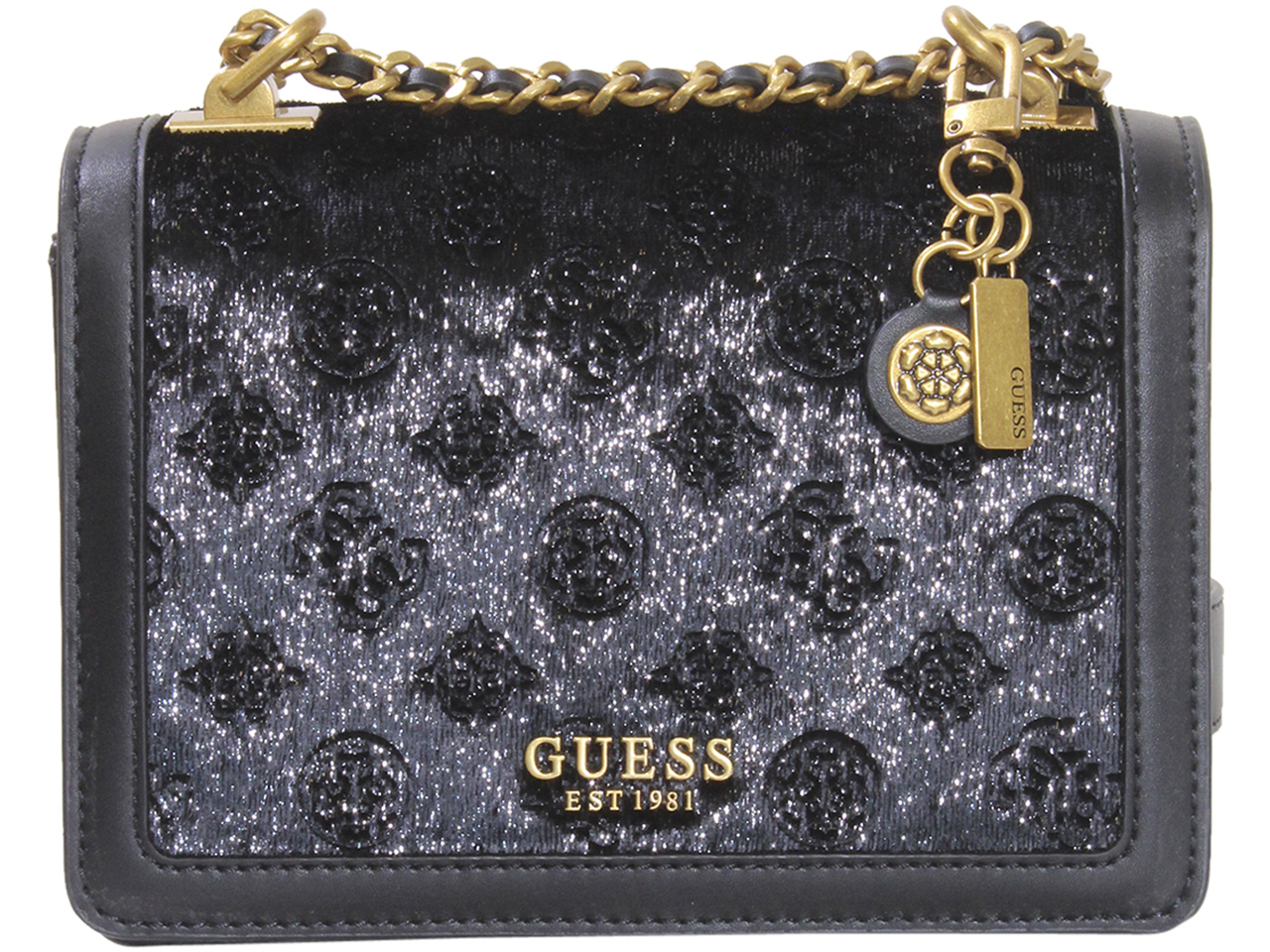Guess Women’s Abey Handbag Fold-Over Flap Crossbody Bag