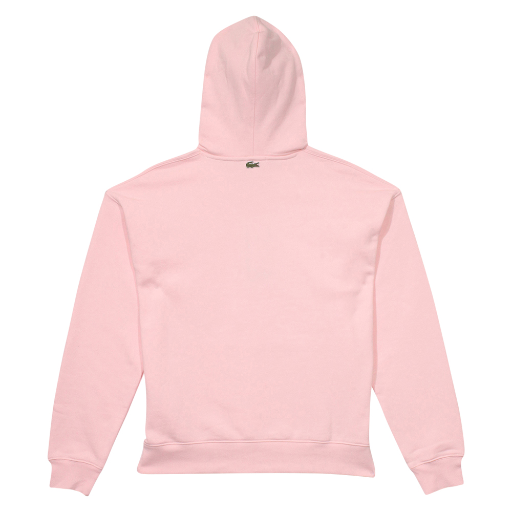 Lacoste Men's Sweatshirt Hooded Loose Fit Cotton Pullover Flamingo